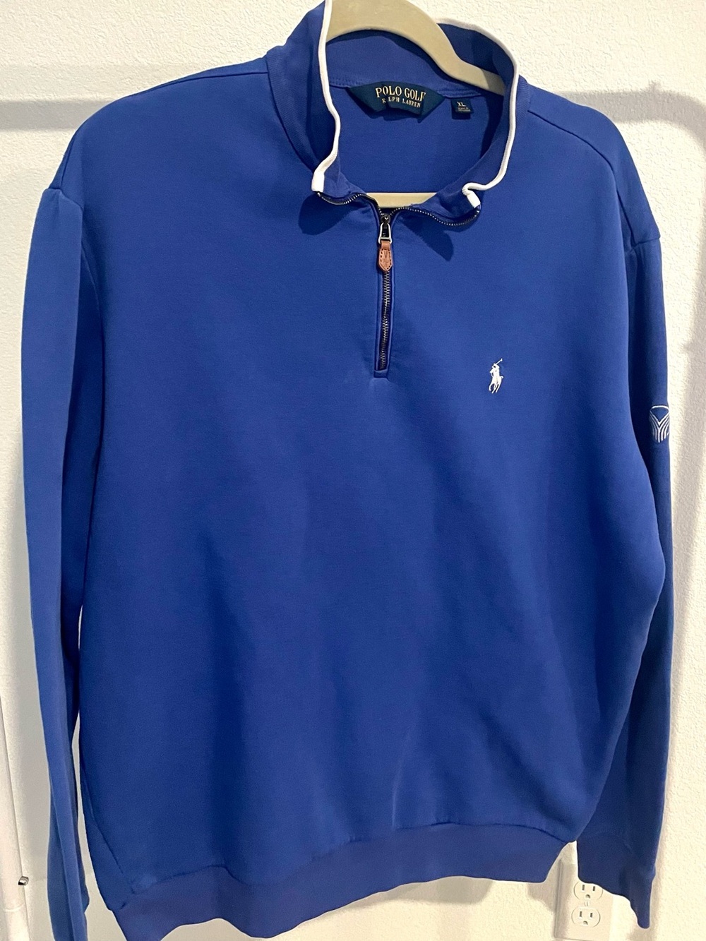 Ralph Lauren Blue Polo Golf Quarter-Zip Pullover